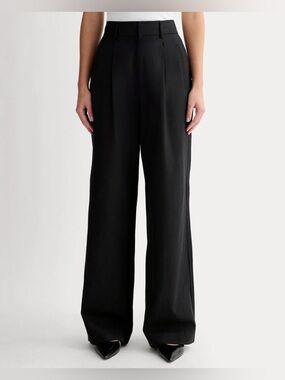 New Everlane Way High Drape Black Pants Size 16
